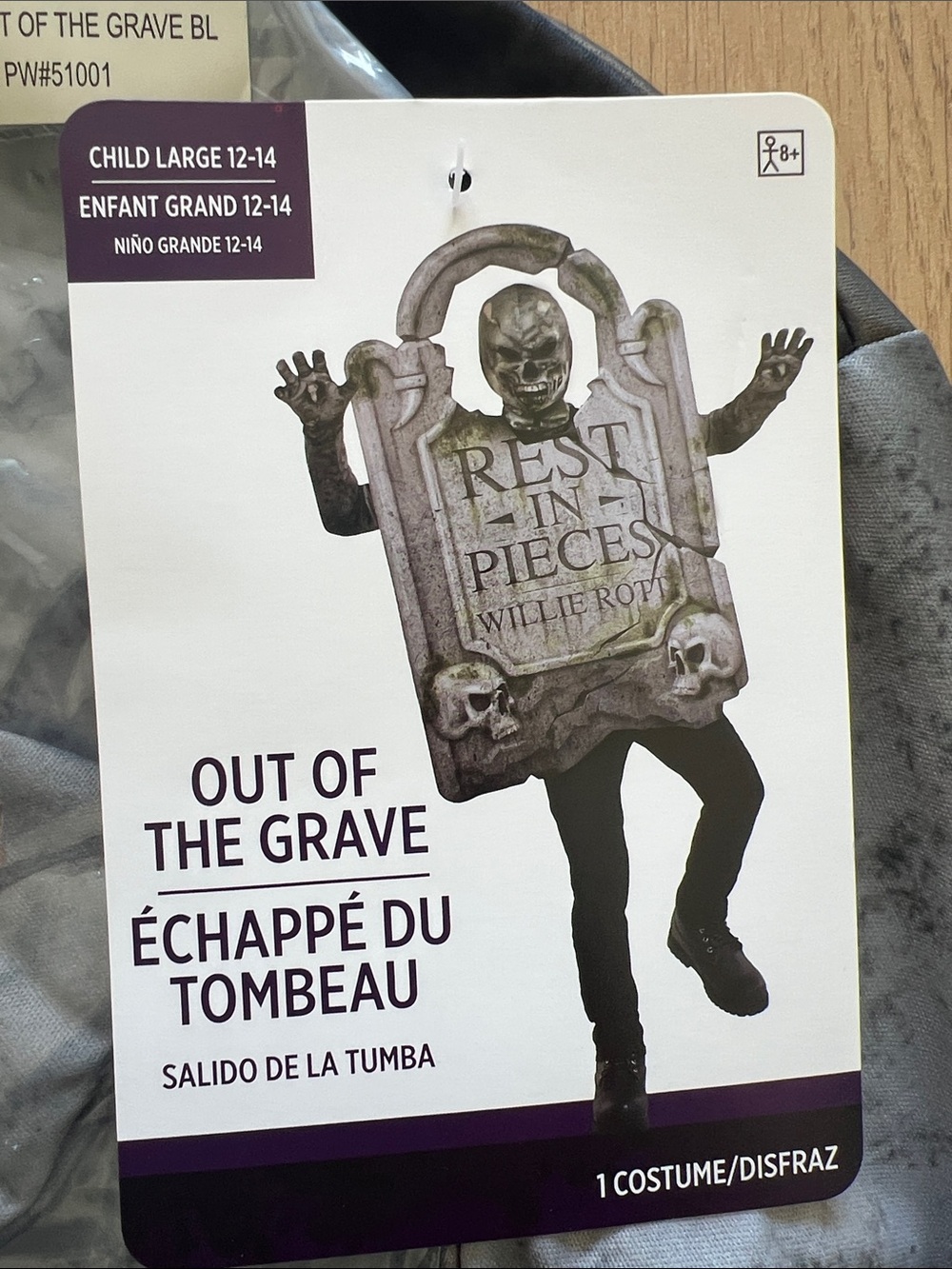NWT Grave scary costume
